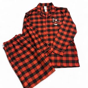 Disney/Mickey Mouse Plaid Christmas Pajama Set